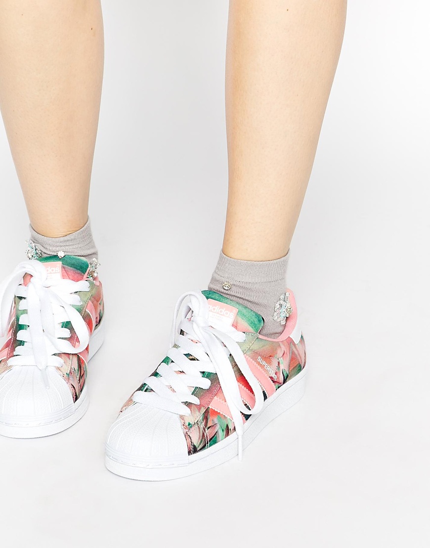 adidas superstar paillette rose